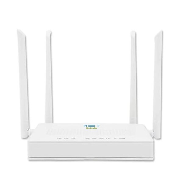 Netlink HG323DAC Dual Band Fibernet Wifi Router High Speed Upto 1250 Mbps at 5 GHz + 300 Mbps at 2.4 GHz - 2 Gigabit Ports, 4 External Antennas, 1 Lan Cable, Wireless Modem, MU-MIMO - 3 Years Warranty - Image 3