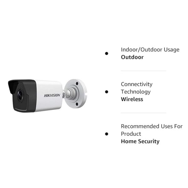 HIKVISION IP 1920x1080p 2MP Wireless Security Camera (White) - Image 3