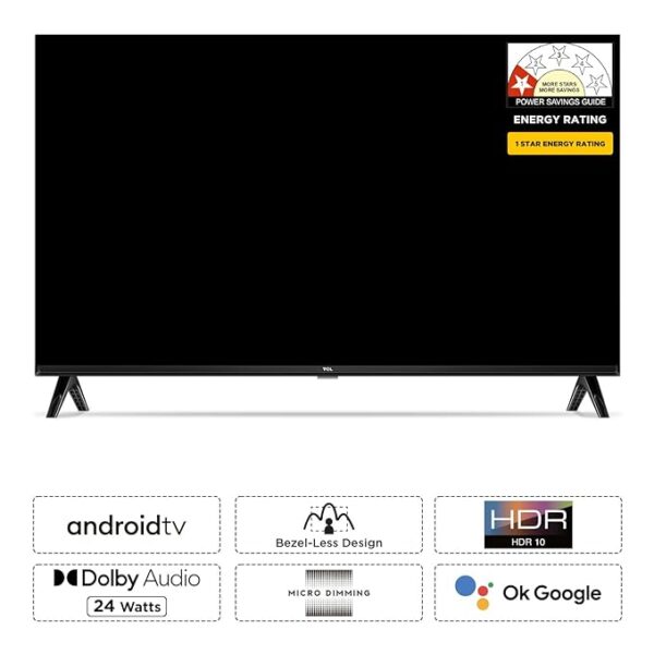 TCL 80.04 cm (32 inches) Bezel-Less S Series HD Ready Smart Android LED TV 32S5400A (Black) - Image 9