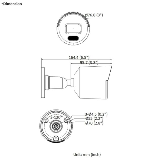 HIKVISION 4 MP IP ColorVu Outdoor Bullet Network Camera [Color Night Vision | Motion Detection | Weatherproof IP67] DS-2CD1047G2-L Compatible with NVR + USEWELL RJ45, White - Image 2