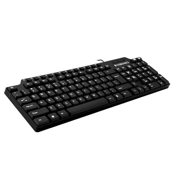 Zebronics ZEB-KM2100 Multimedia USB Keyboard Comes with 114 Keys Including 12 Dedicated Multimedia Keys & with Rupee Key - Image 2