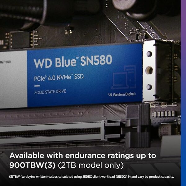 Western Digital WD Blue SN580 PCIe Gen 4 NVMe SSD Internal Storage, 500GB - Image 2